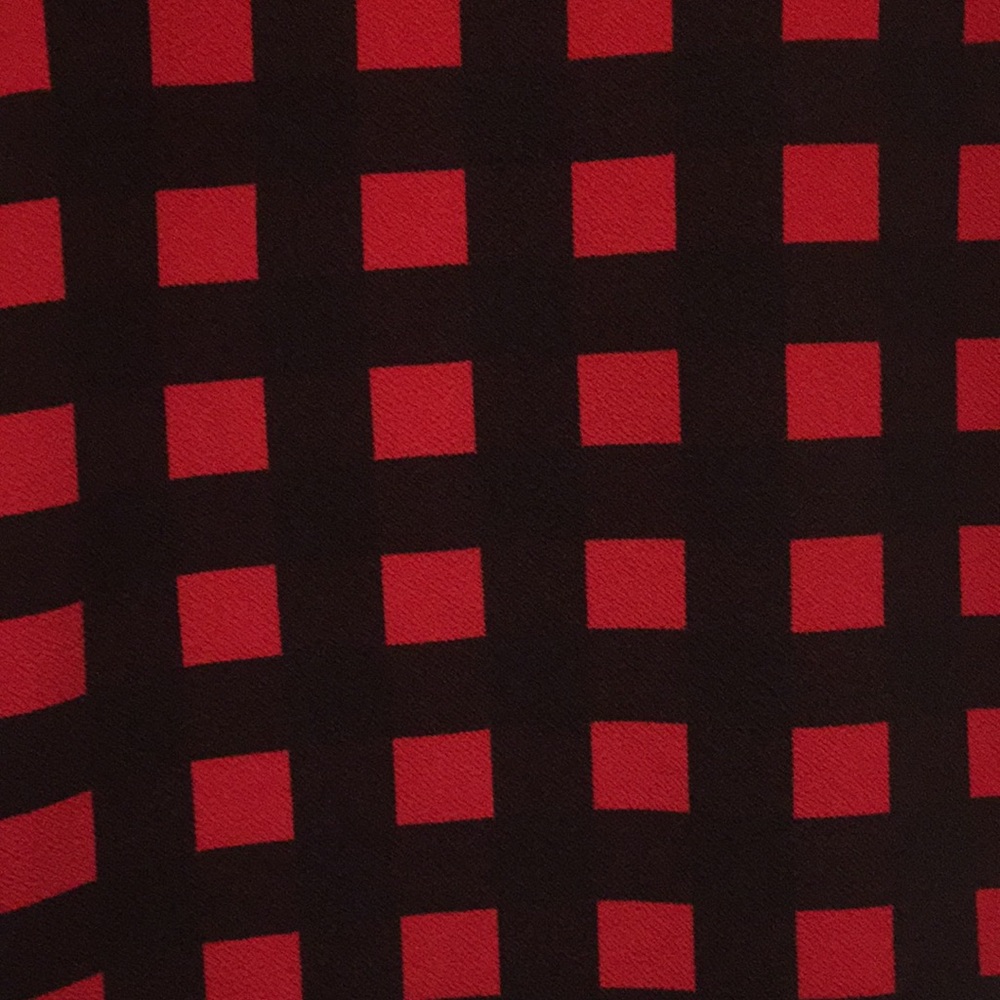 Red and black LuLaRoe Cassie skirt